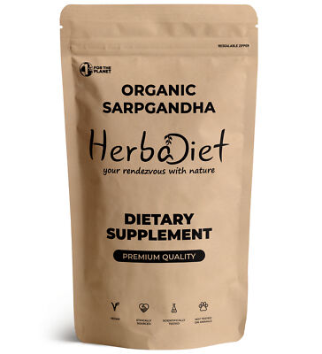 Organic Sarpgandha Root Powder Indian Snakeroot Rauwolfia Serpentina Insomnia