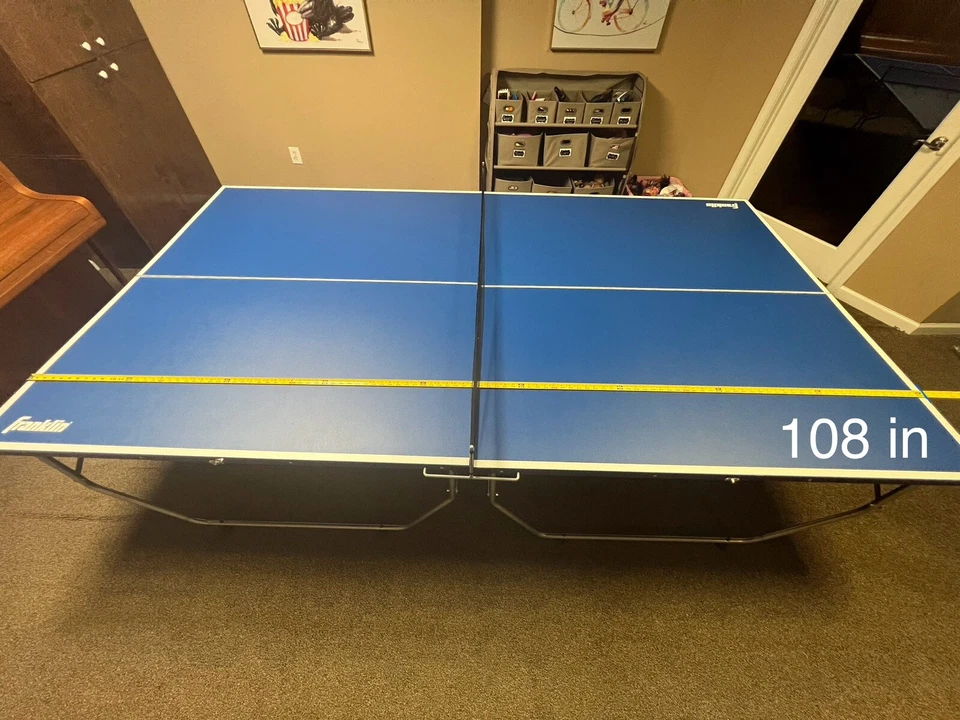 Mesa de ping pong plegable azul Franklin Foto 4 de 4