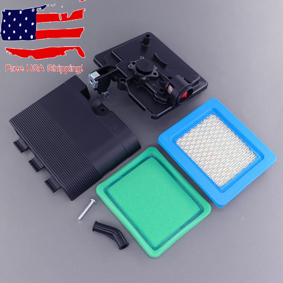 Luftfilter-Set Für Briggs & Stratton Rasenmäher-Motoren – Mit Gehäuse, Zündkerze, Vergaserdichtung & Primerpumpe – Passt Für Quantum-Motoren 3,5–5,5 PS