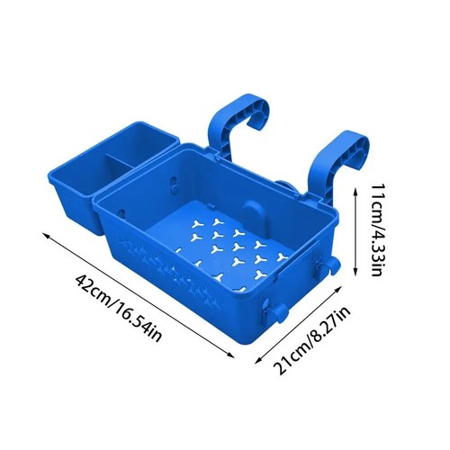 5X(Tragbarer Aufbewahrungskorb für Den Pool mit Getränkehalter, Zubehör für4690 - Bild 8 von 8