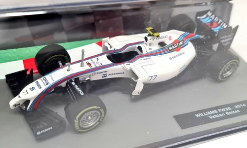 Voiture Miniature F1 Williams FW36 2014 - Échelle 1:43 - Pilote Valtteri Bottas - Panini