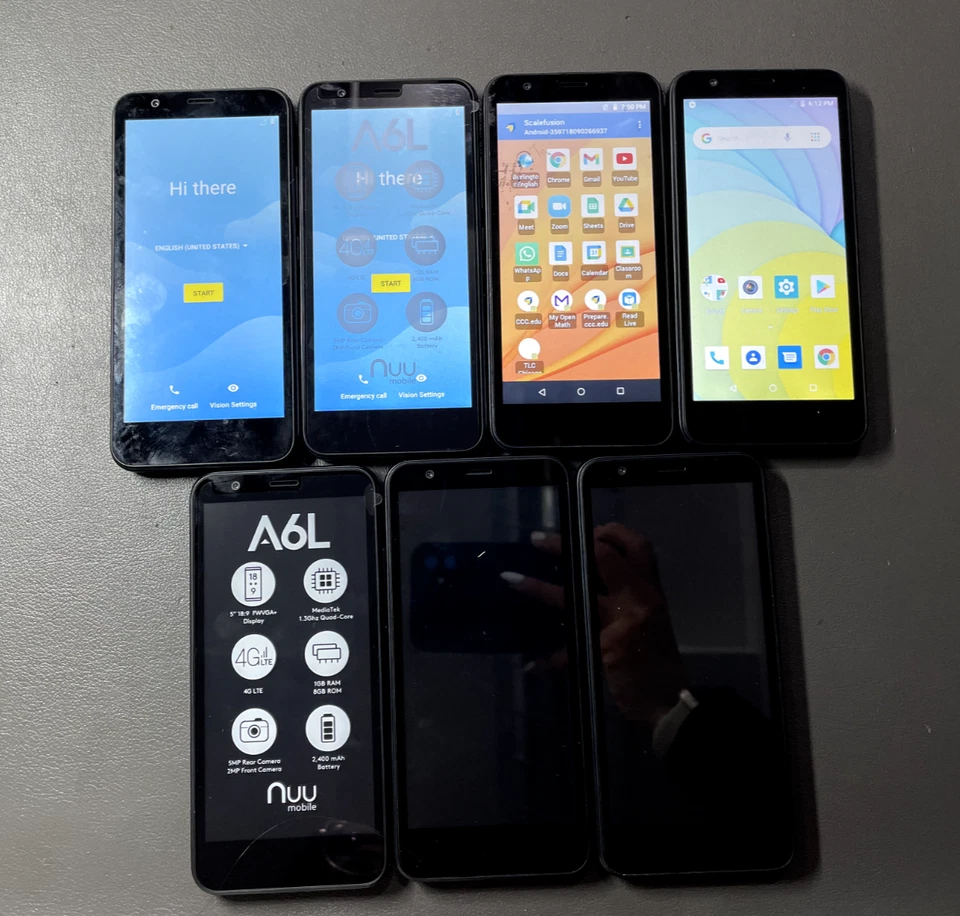 Lote de 7 NUUU Mobile A6L 8GB - Negro - NUU-A6LG LEER Foto 4 de 4