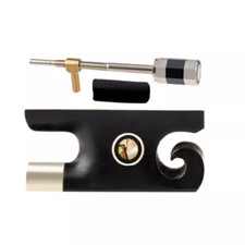 Ebony Wood Baroque style Violin Bow Frog Parisian Eyes Inlay ,Copper Mounted