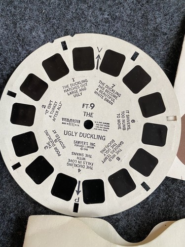 Vintage 1948 View-Master 3D Reels ~ Little Sambo FT-8 & Ugly Duckling FT-9 - Picture 7 of 11