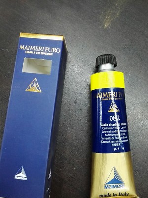 MAIMERI REINE ÖLFARBE TOP 40ml FÜR KÜNSTLER CADMIUMGELB ZITRONE