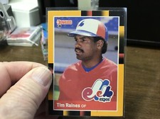 1988 Donruss Baseball's Best # 180 TIM RAINES EXPOS HOF