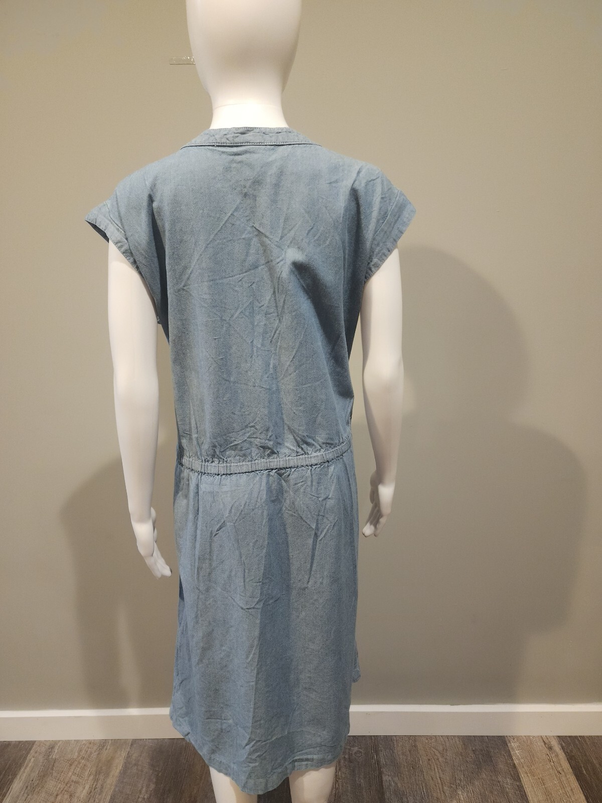 Basic Editions Quarter Button Up Sleeveless Dress… - image 2