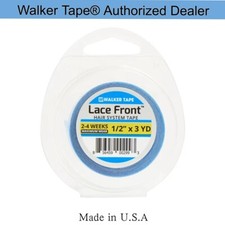 Walker 1/2"x 3yards Lace Front Support Tape Blue Liner , Double Side Roll Tape
