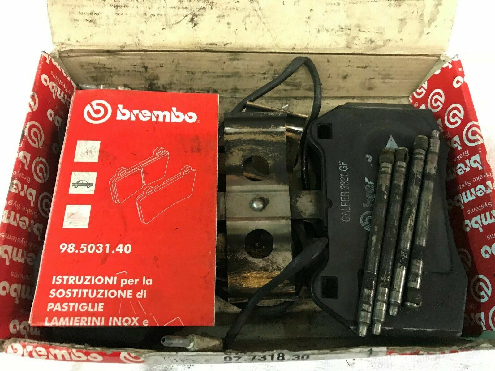 FERRARI 456 512 TR M 550 FRONT BRAKE PAD SET BRAKE CALIPER BREMBO OEM 70000924