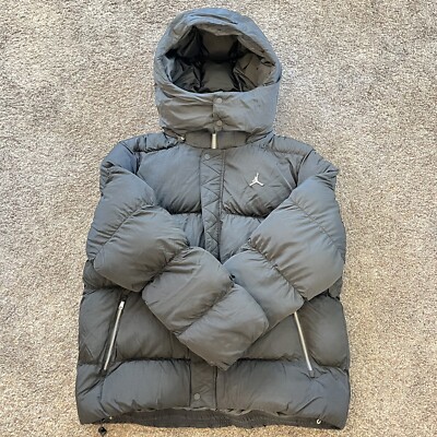 Nike Air Jordan Essentials Statement Puffer Jacket Sz XL Black White DQ8104 010