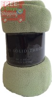 Mk Collection Micro Fleece Plush Solid Blanket Solid Colors (50x60, Sage Green Mk Collection Micro Fleece Plush Solid Blanket Solid Colors (50x60, Sage Green