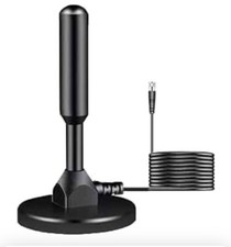 TV Antenna, Digital HD Portable Antenna Indoor, 360° Reception Magnetic Base
