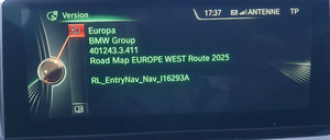 ORIGINAL BMW ROAD MAP EUROPE ROUTE 2025 WEST EAST + LIFETIME FSC CODE + MAP DATA