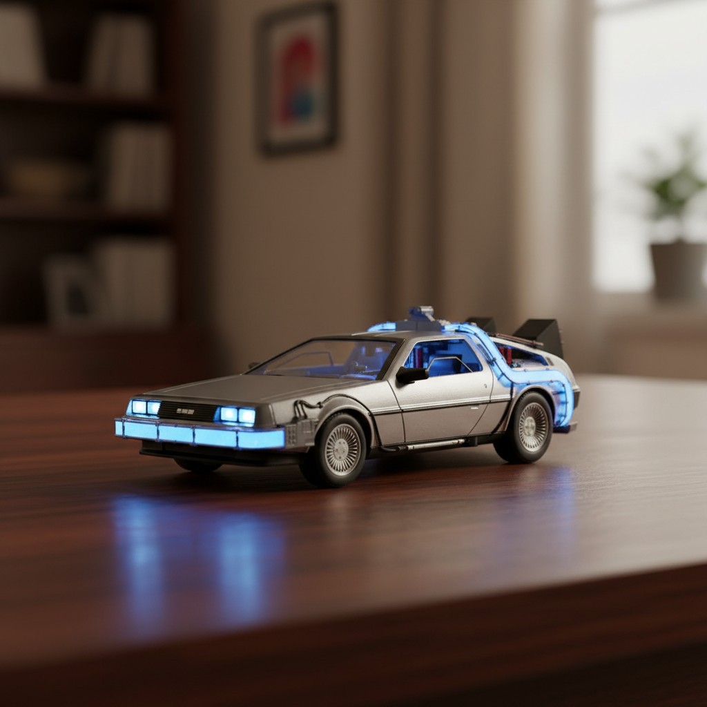High-Quality 1:24 Back to The Future Time Machine Car - Iconic