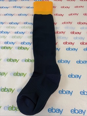 Unbranded Baseball Socks Navy Blue Yellow Size Medium