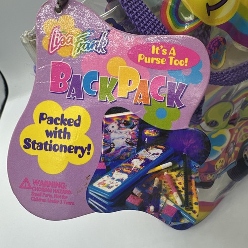 Vintage Lisa Frank Zoomer and Zorbit mini backpack: Bag Only RAVE With Tags GLOW - Bild 19 von 24