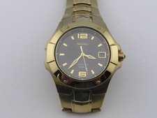 Seiko Coutura Mens Watch w/ Band Gray Dial w/ Date Working
