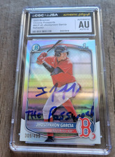 Jhostynxon Garcia Signed 2025 Bowman Baseball Card #BCP43 CGC JSA Red Sox /499