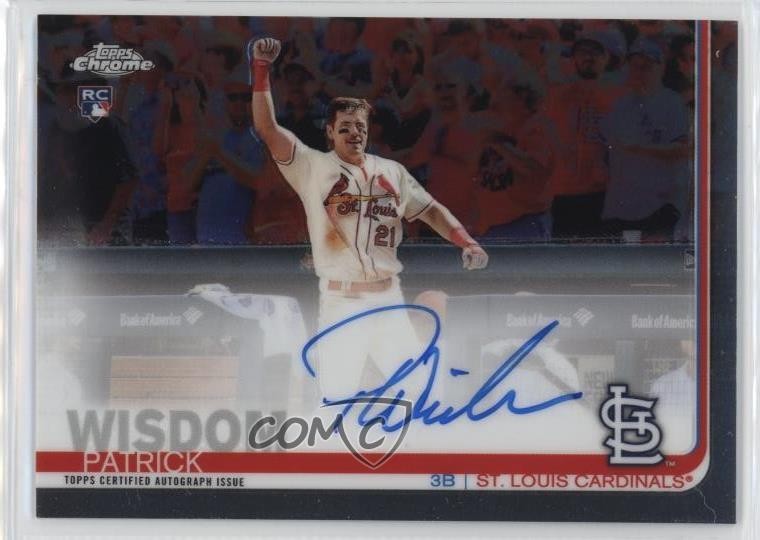 2019 Topps Chrome Rookie Auto Patrick Wisdom #RA-PW Auto 00m9