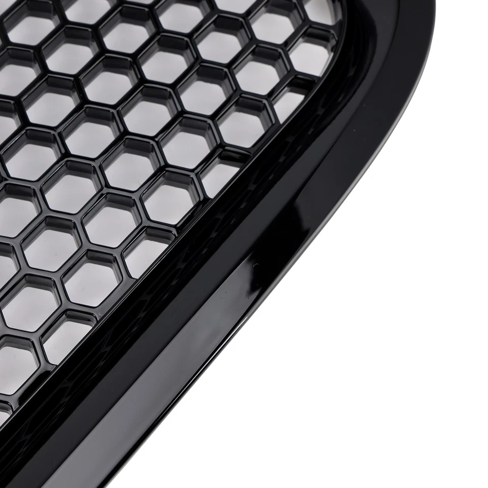 🚗Gloss Black Front Bumper Honeycomb Grille Grill Fit Volvo S40 V50 2008-2012 Foto 4 de 4