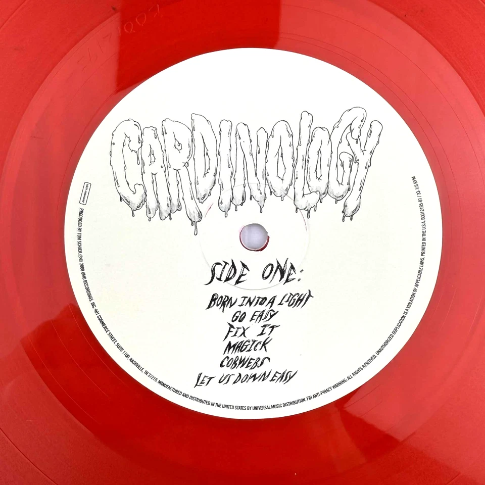 Ryan Adams Cardinology 1st Press Red Colored vinyl record LP + 7" 45RPM, NM M- Foto 3 de 4