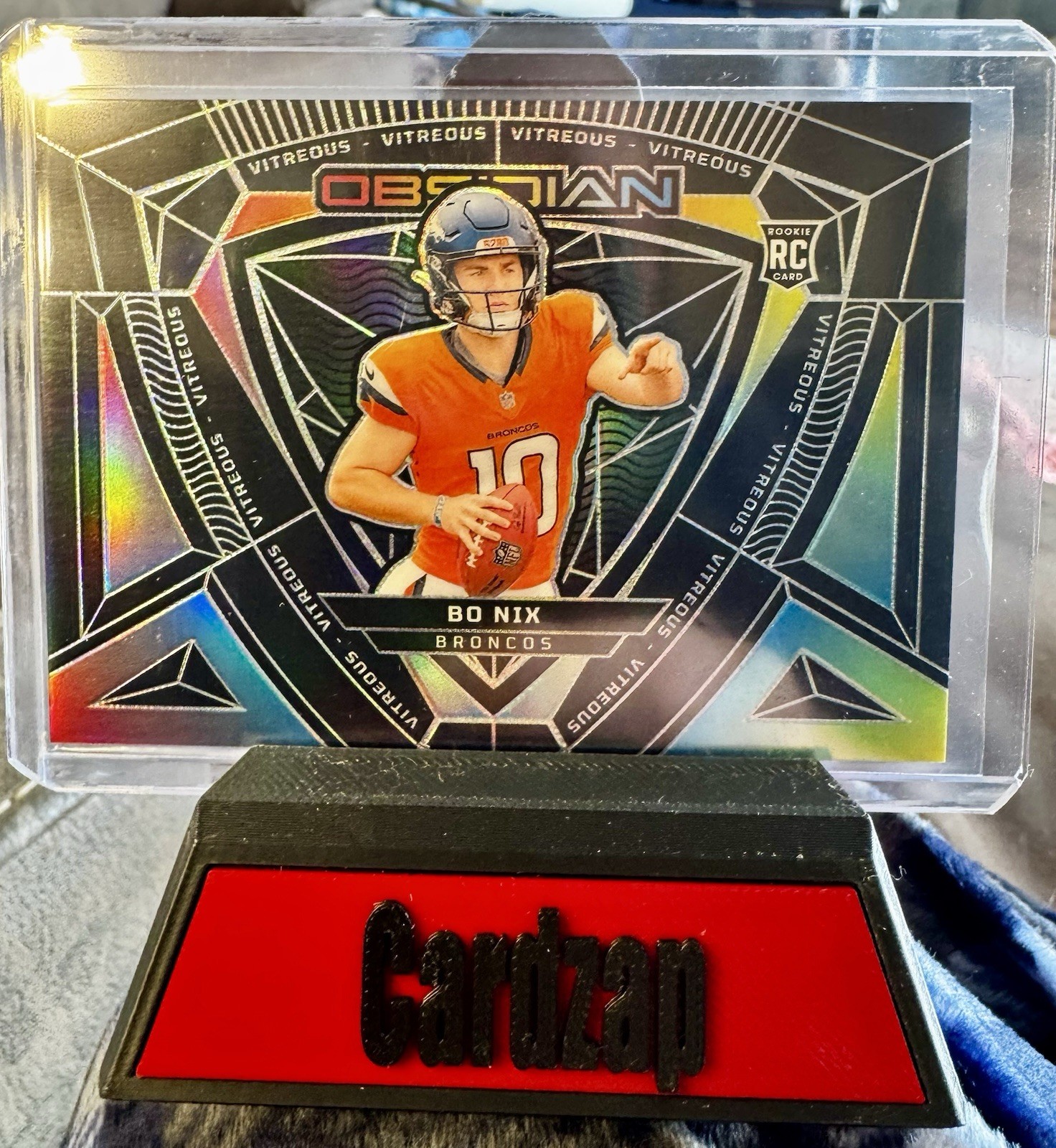 2024 Panini Obsidian - Vitreous Bo Nix #4 (RC)