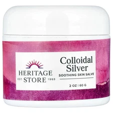 Heritage Store Colloidal Silver Salve 2 oz 60 g Cruelty-Free, EcoFriendly,