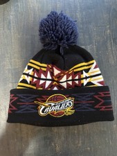 Mitchell Ness Cleveland Cavaliers Team CAVS Knits Cuffed Pom Beanie Hat Cap
