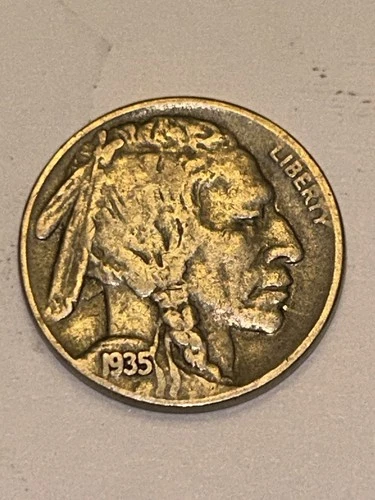 1935-S BUFFALO NICKEL VERY FINE (VF) - Business Strike - Strong Example