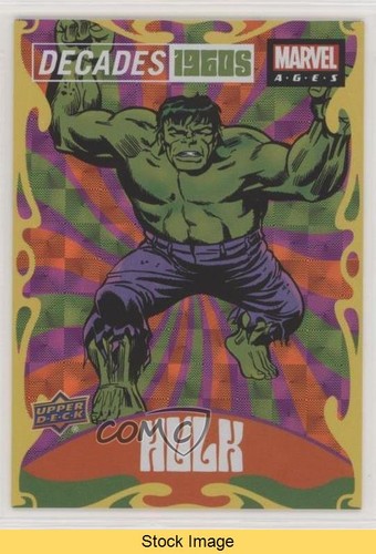 Hulk #D6-4 card from Marvel 2020 Upper Deck Ages Decades 1960s