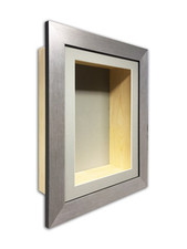 Deep Box Frame 4 Inch Shadow Box 3D Display Case Grey Mount Keepsake UK