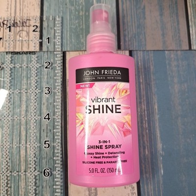 John Frieda Vibrant Shine 3-in-1 Shine Gloss & Detangle Spray 5.0 Fl Oz