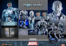 Hot Toys Marvel Comics Superior Iron Man 1 6 Diecast Electroplated Action Figure