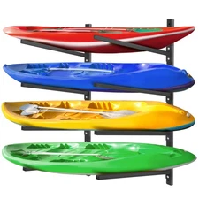 JY PERFORMANCE Wall-Mount Kayak Storage Rack - Indoor/Outdoor, Heavy-Duty, 55...