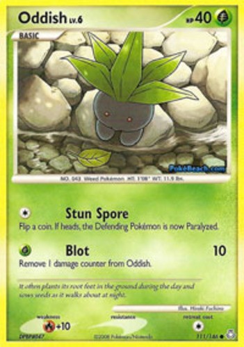 Oddish - 111/146 - Common - LP - Legends Awakened