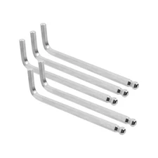 5PCS 5/16 Hex Key Wrench, L Shape, 6.2 Long Arm, Ball End, CR-V Steel, SAE