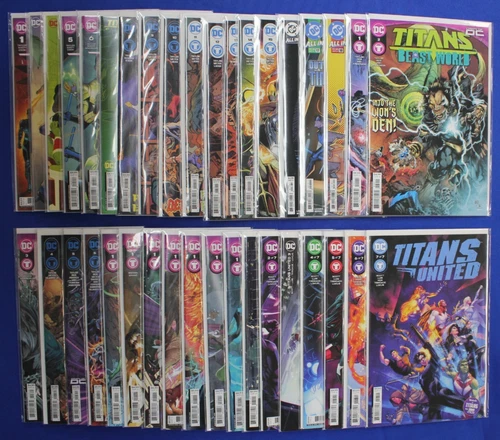 Titans #1-2, #4-18 + Beast World 1-6 & United 1-7 + Extras VF/NM DC 2023 KEYS