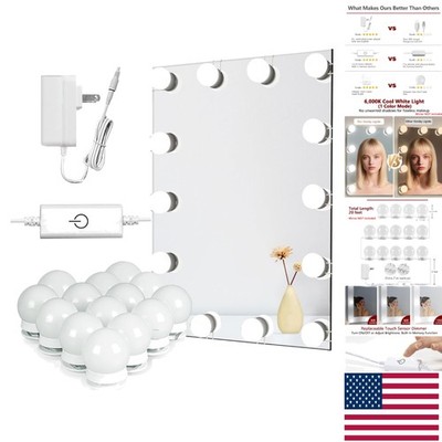 Hollywood Style 14-Bulb Makeup Lighting Kit with Dimmer - Mirror Not Included
