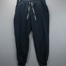 Figs Technical Collection Navy Blue Jogger Scrub Pants L/P Activewear Nursing