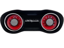 US Speedo Red Dodge Challenger Gauge Face for Clusters 2015-2024 (RT)
