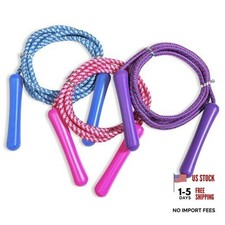 Adjustable Size Colorful Jump Rope for Kids and Teens - Outdoor Indoor Fun 3