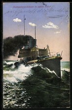 Ak Nave Da Guerra, Torpediniera In Pieno Volo 1914