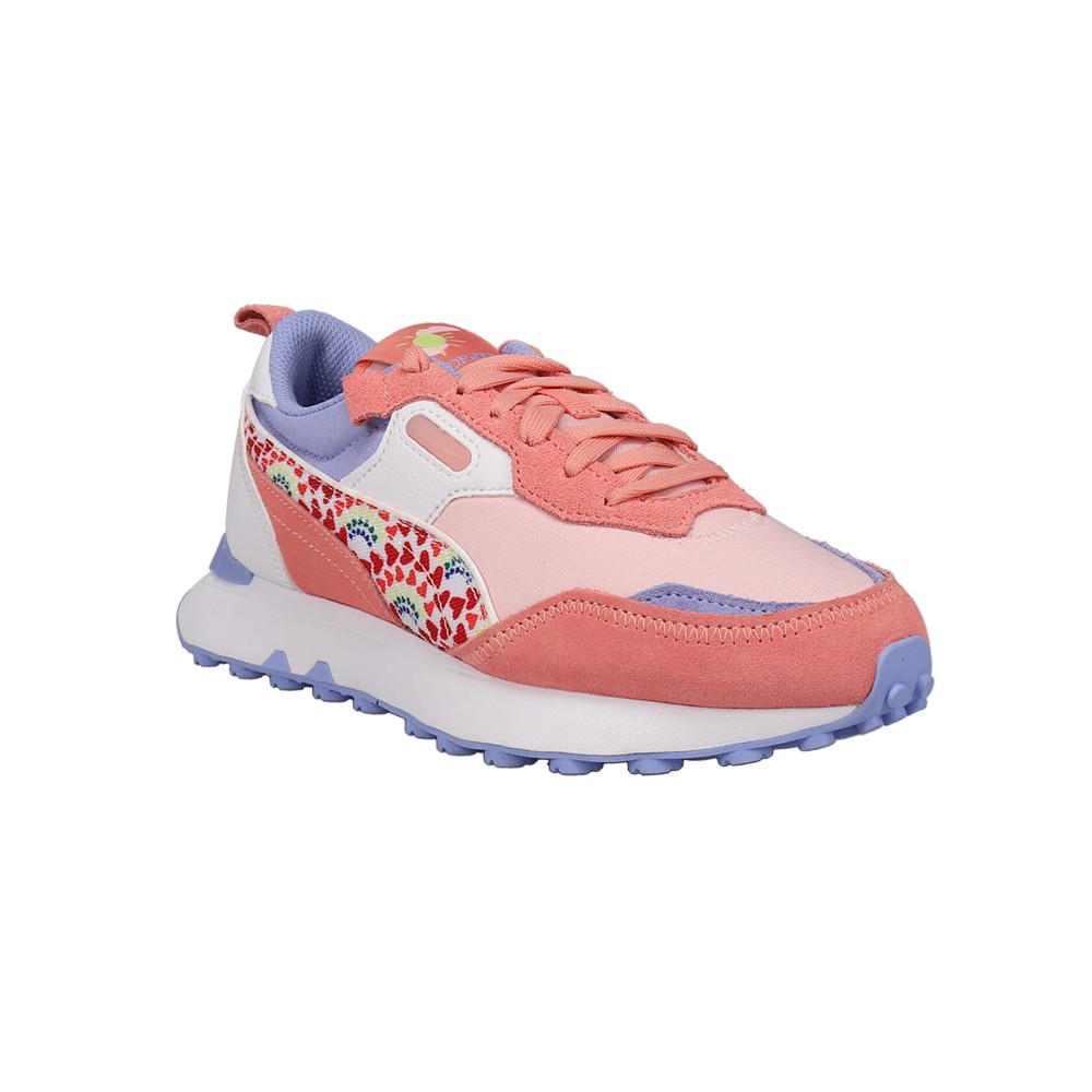 SAOLA Sneakers PUMA Rider Fv Rainbow Sunset stringate giovani ragazze rosa viola casual S