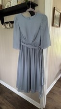 JJ-House - A-line Tea-Length Chiffon Cocktail Dress Size 0