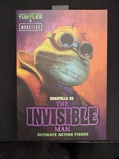 NECA TMNT Donatello The Invisible Man X Universal Monsters Action Figure New