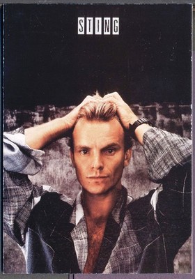 Moderne POPSÄNGER Postkarte: STING. Kostenloser Versand UK