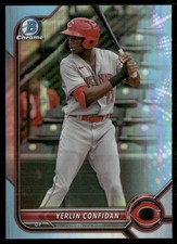 Yerlin Confidan 2022 Bowman Draft Chrome Sky Blue Cincinnati Reds #BDC-199