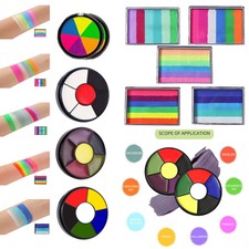 6 Colors Paint Palette Unique Fancy Makeup Christmas Face Painting Washable