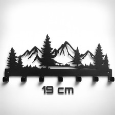 Schlüsselbrett Schlüsselleiste Schlüsselablage 19cm – Wanddeko Wald- & Alpen