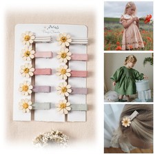 Hair Clips for Girls Women Toddler BabyAssorted 10Pcs Spring Flower Daisy Fab...